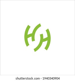 HH logo design vector sign 