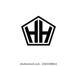 HH Logo design vector template