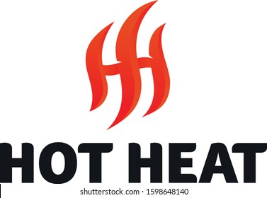 HH logo hot heat burning fire 