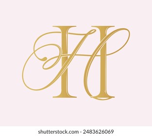 HH, logotipo HH, Letra HH, monograma HH, Vector, logotipo, Boda Monograma Iniciales, Boda Logo, Boda Monograma, Diseño de logotipo, caligrafía, letras, alfabeto