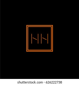 hh logo letter initial, Abstract Polygonal Background Logo, design for Corporate Business Identity,flat icon, Alphabet letter