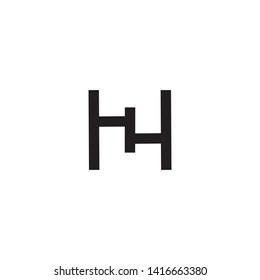 HH logo vector illustrator. White background