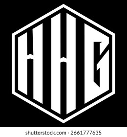 HHG diseño de la letra. Diseño del logotipo de la tecnología de la letra de HHG en un fondo negro. Diseño del logotipo de HHG Monogram para un empresario y un negocio