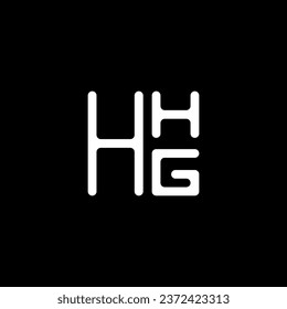 Diseño vectorial de la letra HHG, logotipo HHG simple y moderno. Diseño de alfabetos lujosos HHG  