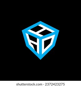 Diseño vectorial del logotipo de la letra HHO, logotipo simple y moderno de HHO. Diseño lujoso del alfabeto de la HHO  