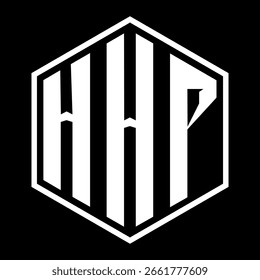 HHP letter design. HHP letter technology logo design on a Black background. HHP Monogram logo design for an entrepreneur and business