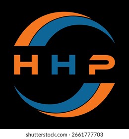 HHP letter design. HHP letter technology logo design on a Black background. HHP Monogram logo design for an entrepreneur and business