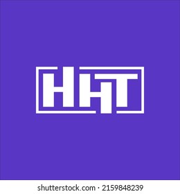 Plantilla de diseño de logotipo de letras HHT