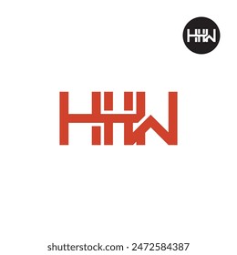 HHW Logo Letter Monogram Design