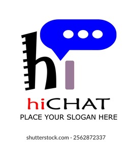 HI CHAT VEKTOR PLACE YOUR SLOGAN HERE