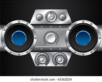 Hi fi set with speakers