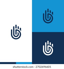 modelo de logotipo abstrato com cinco pontas