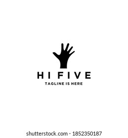Hi Five Hands Great Work Achievement. Team Success Vector Slapping Working Gesture Concept
