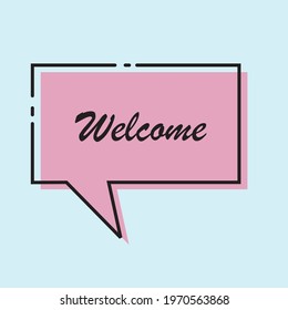 Hi, Hello. Banner, speech bubble, poster and sticker concept with text Hello. suitable for presentation design, greeting cards etc. eps file