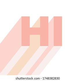 Hi, Hello, Hey, Speech Bubble, Social Media, Pop Art, Display Banner Text Vector Illustration Background