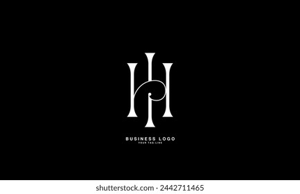 HI, IH, H, I, Abstract Letters Logo Monograma