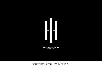 HI, IH, H, I, Abstract Letters Logo Monogram