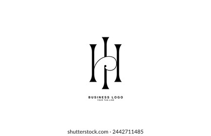 HI, IH, H, I, Abstract Letters Logo Monogram