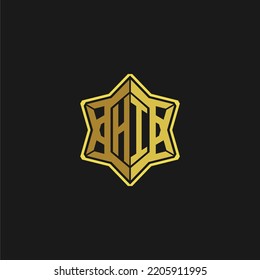 HI-Anfangsbuchstaben Monogramm-Logo für Spiele
