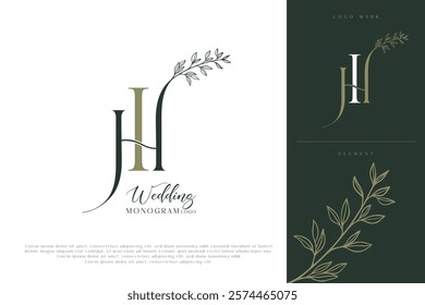 HI Initial Wedding Logo Monogram