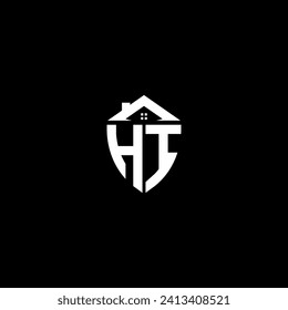 HI initialisiert Premium-Schild Logo-Monogramm mit Home-Designs moderne Vorlagen