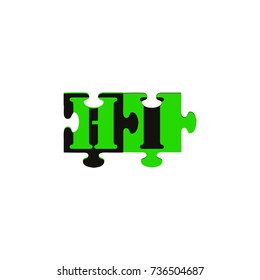 Hi letter logo