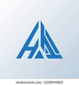 Diseño creativo del logotipo de la carta de HI. Su diseño único.
