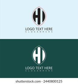 HI letter logo creative design.