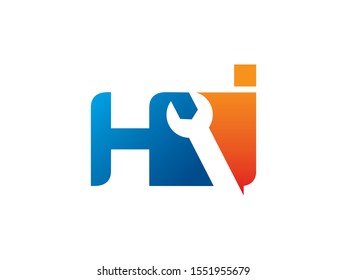 HI Letter logo or symbol template design
