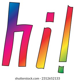 Hi! - LGBT Queer Gay pride rainbow