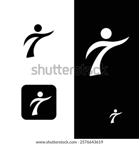 Hi Logo - A Beautiful Logo To Say Hi , Hello ,Growth and progress