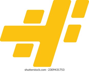 hi logo design, H and F logo vector, Warrior Fitness Gym Logo Design