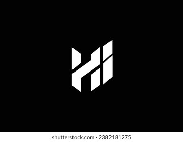 HI Logo Design And Monogram Logo