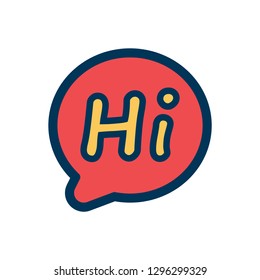 Hi message Icon