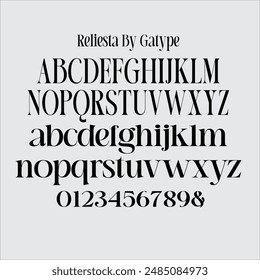 Hi Presenting Everyone We are proud to present our new font. The new Reliesta natural look with a classy and modern style makes this font look elegant, natural, stylish.