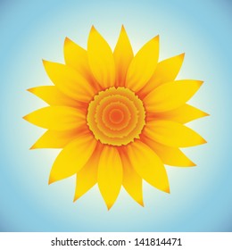 Hi quality vector sunflower