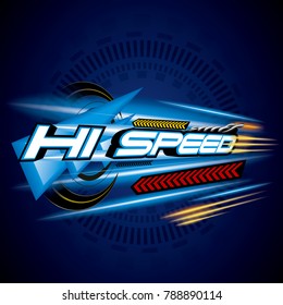 Hi Speed Concept Vecror.