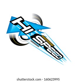 Hi Speed Concept vector