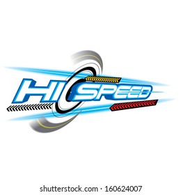 Hi Speed Concept vector