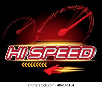 Hi Speed Concept Vector