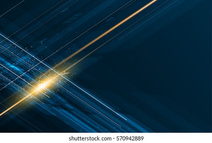 hi speed line rectangle flare movement design background