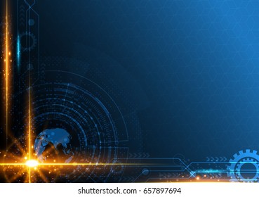 hi speed line rectangle flare movement design background