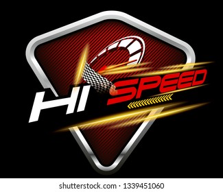 Hi Speed Vector Concept.
