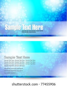 hi tech abstract business card set