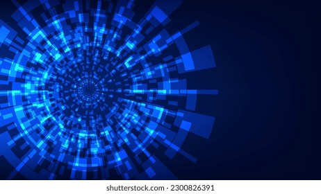 Hi tech circle digital HUD screen for modern graphic design. futuristic technology background concept