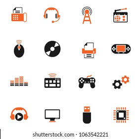 hi tech color vector icons for web and user interface design