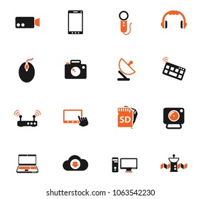 hi tech color vector icons for web and user interface design