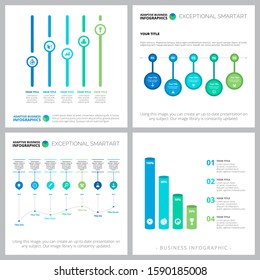 Hi tech diagram layout set for work analysis layout, monthly report, presentation, web design. Business and development concept with timeline, bar and flow charts