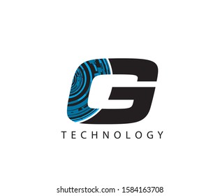 Hi Tech G Letter Logo Icon