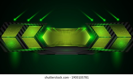 
hi tech gaming futuristic sci fi concept stage design background eps 10 vector